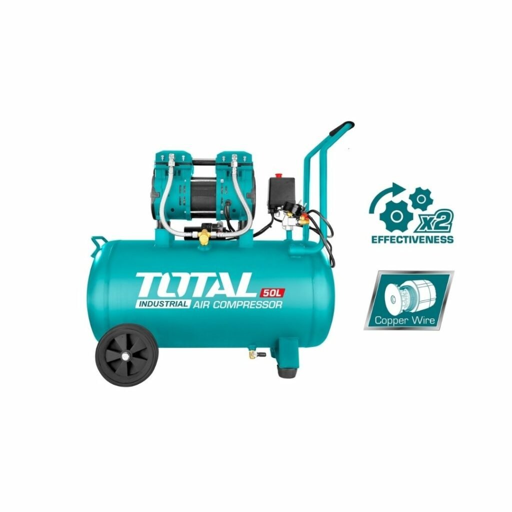 TOTAL TCS1120508 50 Ltr Air Compressor 1200W（1.6HP） Tools Direct